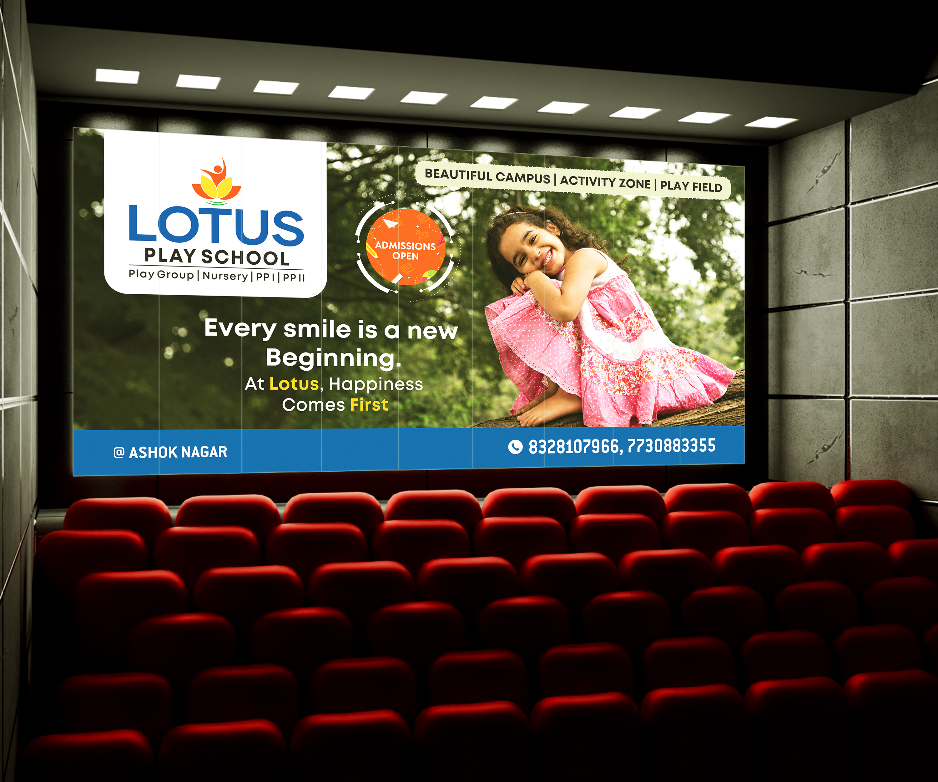Theatre advertisement campaign